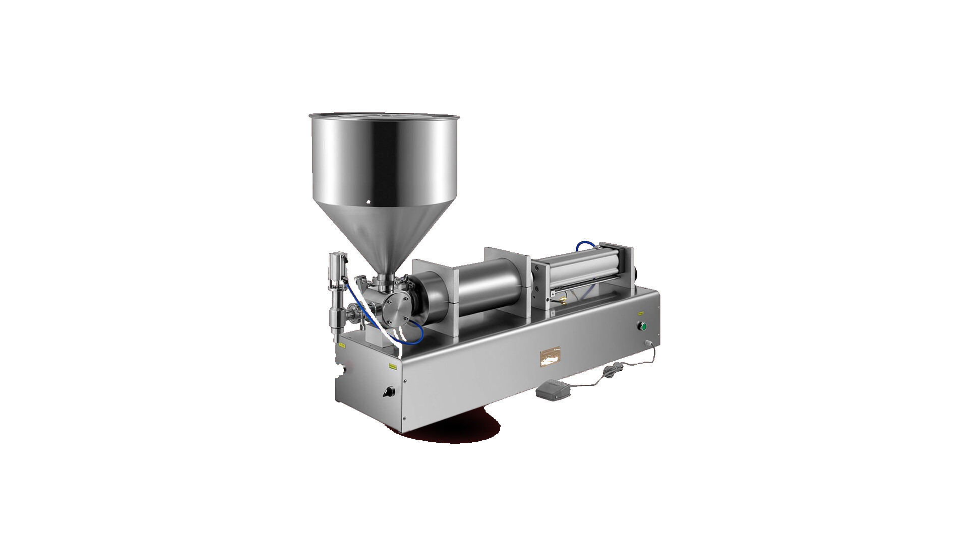 Industrial filling machine station for liquids and pastes