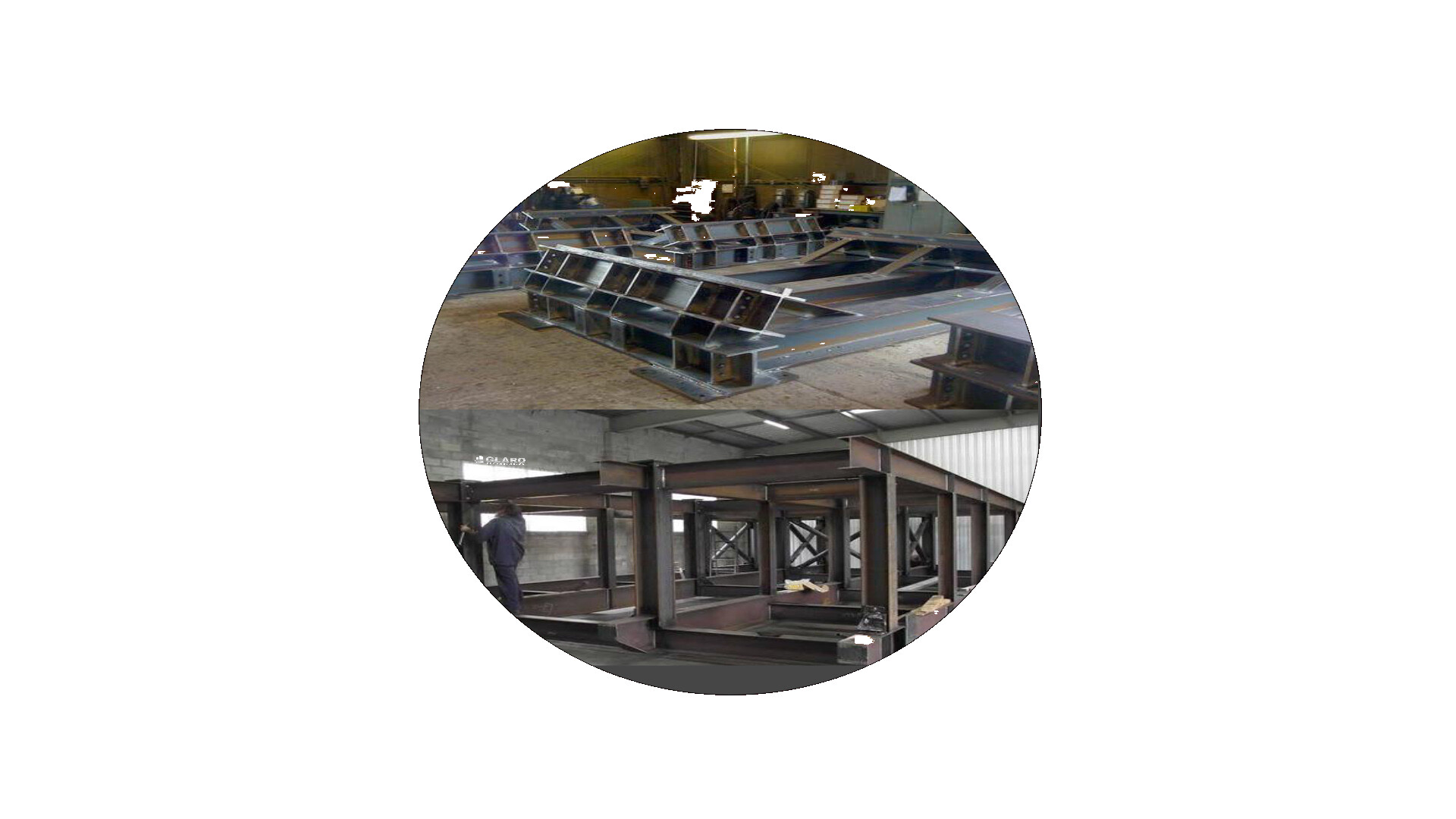 Heavy industrial steel fabrication structures and control panels